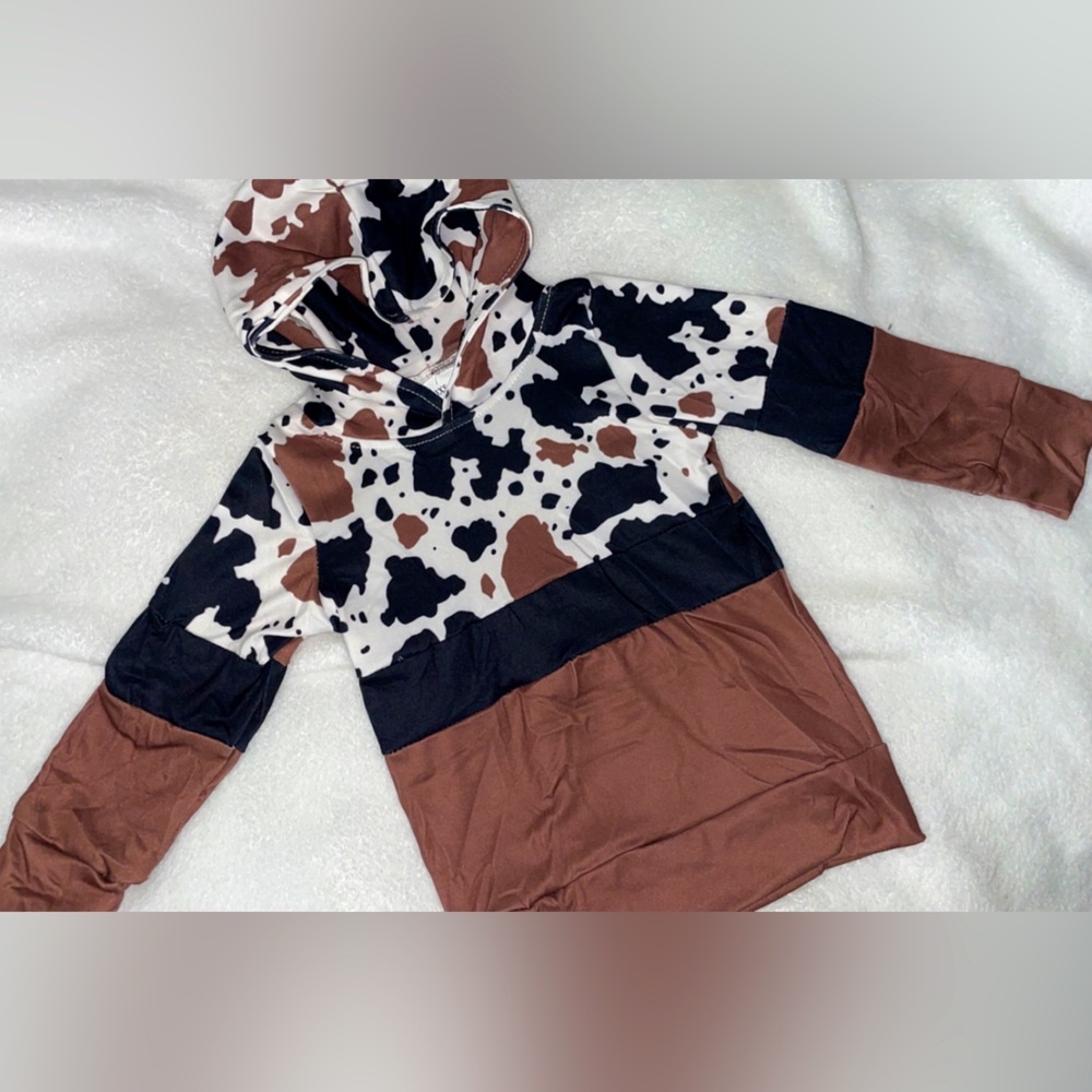Cow Print Hoodie